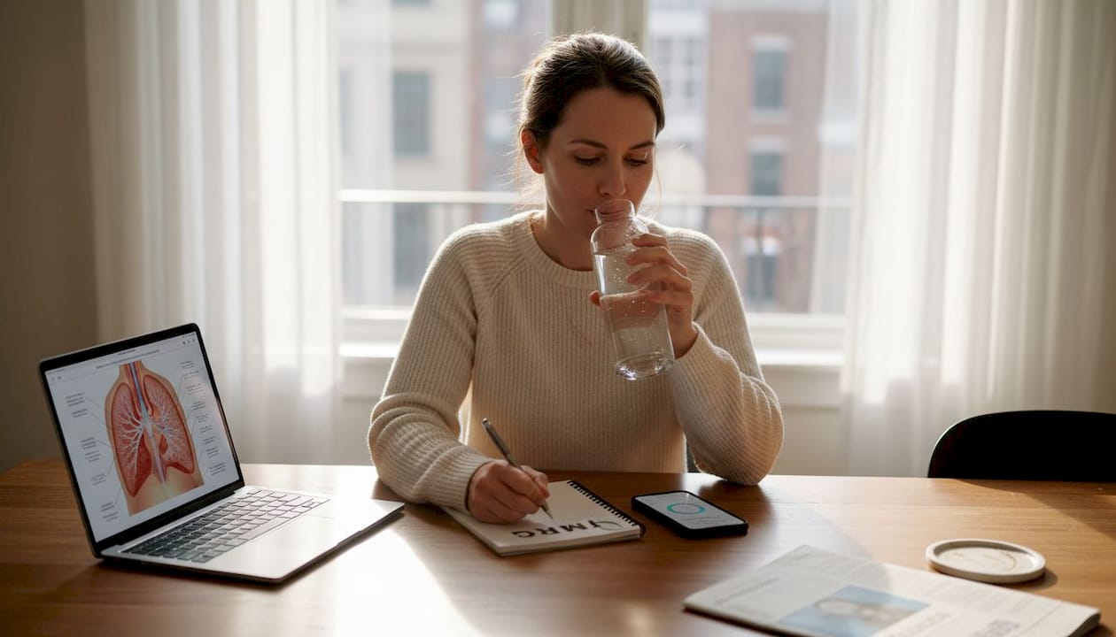 Voice coach tracking hydration for vocal health