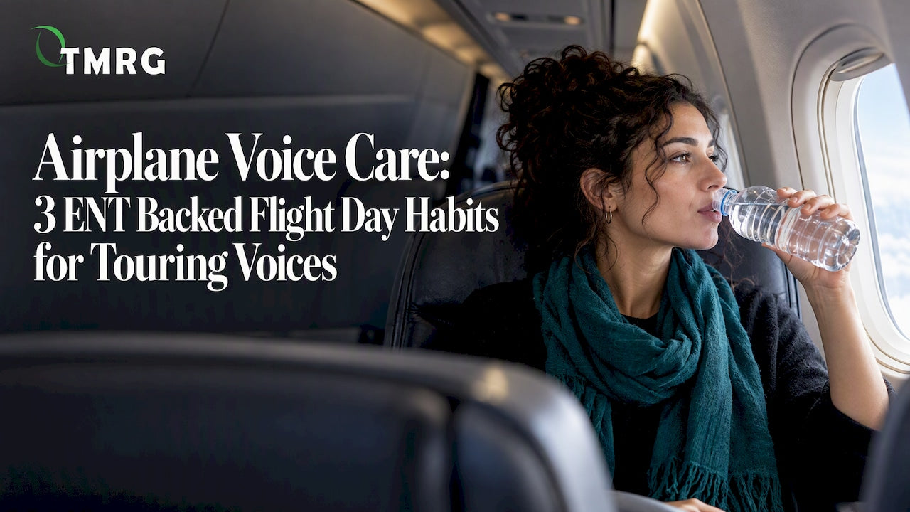 Touring vocalist caring for voice during flight