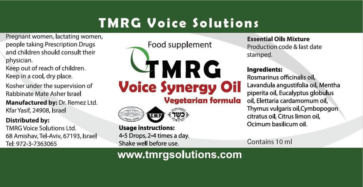 TMRG Protection - Voice Synergy Oil Lost Vocal Drops (#6)